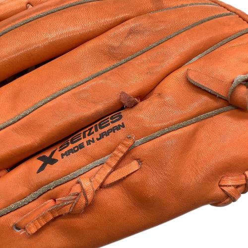 HEXA 硬式グローブ オレンジ 外野用