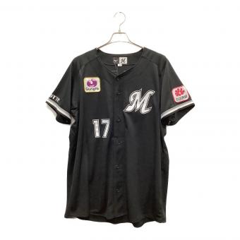 千葉ロッテマリーンズ 応援グッズ O ブラック 佐々木【17】 ビジター ユニフォーム レプリカ 12JRMM6517