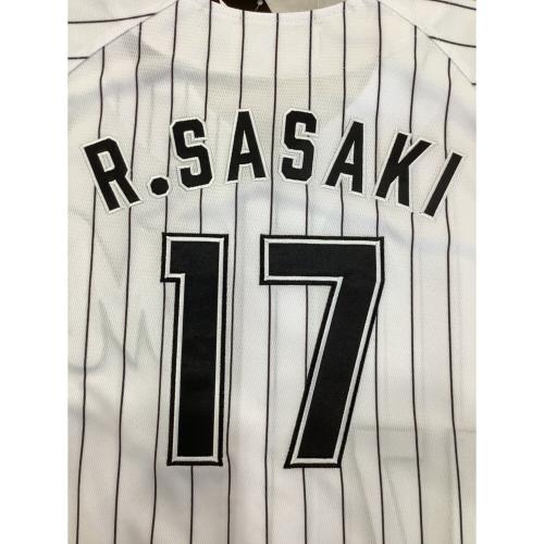 千葉ロッテマリーンズ 応援グッズ SIZE S ホワイト 佐々木【17】 ホーム ユニフォーム レプリカ