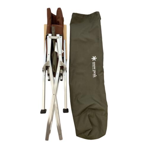 Snow peak (スノーピーク) アウトドアチェア ブラウン ローチェア30