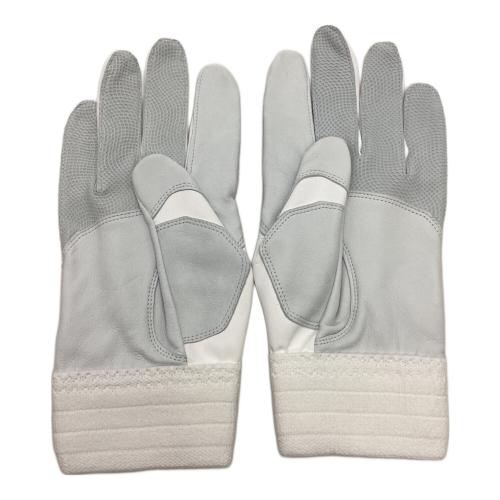 NEW BALANCE (ニューバランス) バッティンググローブ SIZE L ホワイト 高校野球対応 LAG45601 未使用品