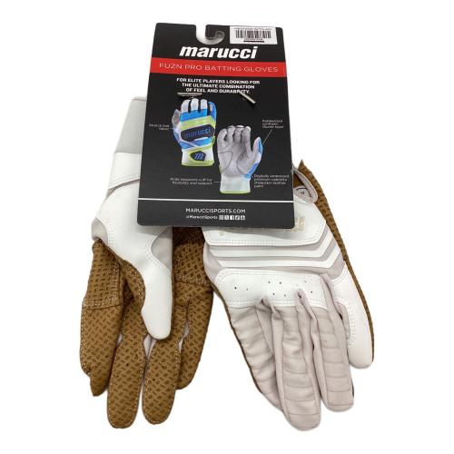 marucci (マルーチ) バッティンググローブ SIZE M ホワイト×タン MBGFZNP-W