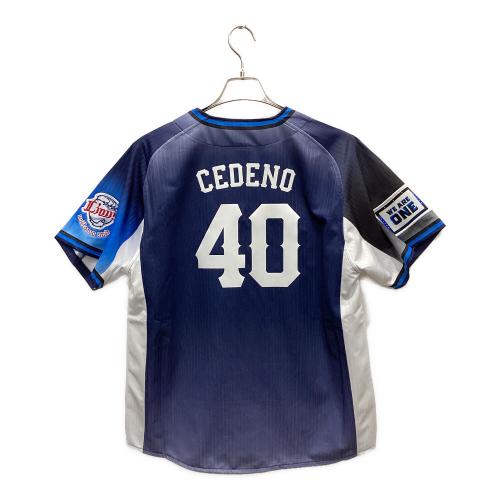 埼玉西武ライオンズ (サイタマセイブライオンズ) 応援グッズ SIZE M ネイビー Fanatics 2025 ビジター【40】レアンドロ・セデーニョ ユニフォーム レプリカ