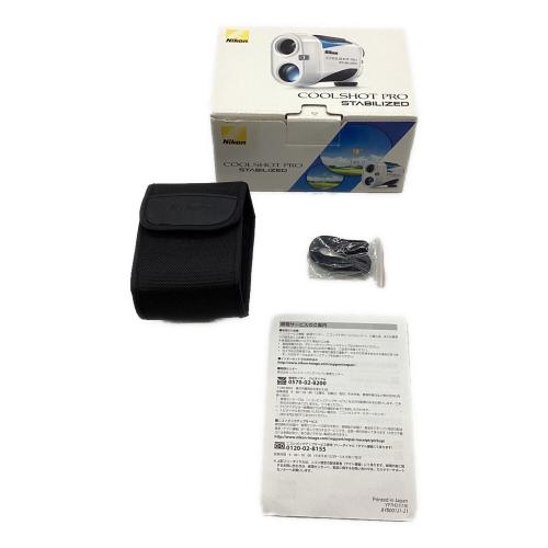 Nikon (ニコン) ゴルフ距離測定器 ホワイト ケース付 クールショットプロ STABILIZED