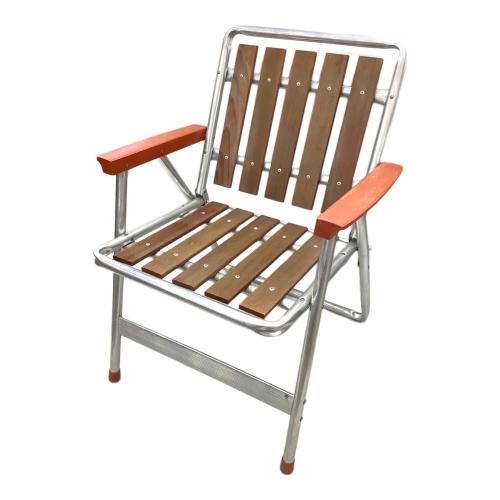 アウトドアチェア ヴィンテージウッドフォールディングチェア