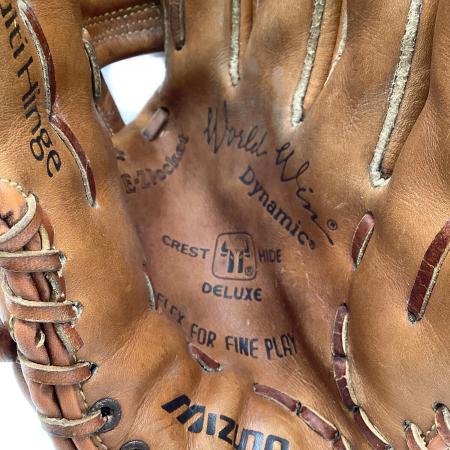 MIZUNO (ミズノ) 軟式グローブ ブラウン 当時物 青カップ World Win