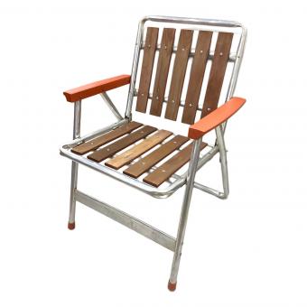 アウトドアチェア ヴィンテージウッドフォールディングチェア