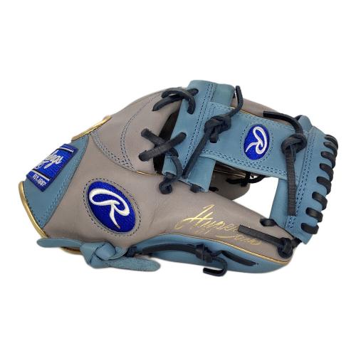 ローリングス　Rawlings 軟式グローブ R2 グレー/ブルー RAWLINGS (ローリングス) 軟式グローブ スカイブルー×グレー HYPER