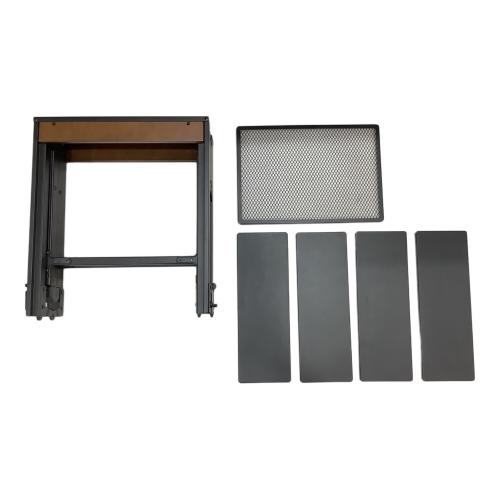 R/cr (アルシャル) アウトドアテーブル ブラック パネルフォールディングテーブル