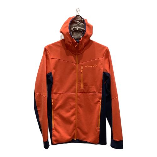 NORRONA (ノローナ) トレッキングウェア(フリース) メンズ SIZE M オレンジ×ネイビー 1815-22 フォルケティンウォーム2オクタフード Falketind Warm2 Octa Hood