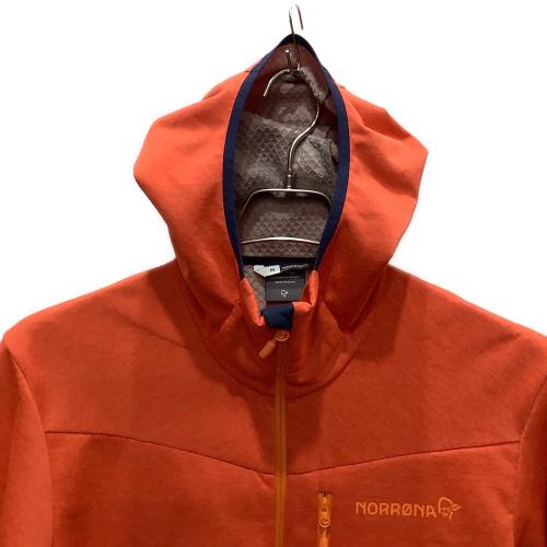 NORRONA (ノローナ) トレッキングウェア(フリース) メンズ SIZE M オレンジ×ネイビー 1815-22 フォルケティンウォーム2オクタフード Falketind Warm2 Octa Hood