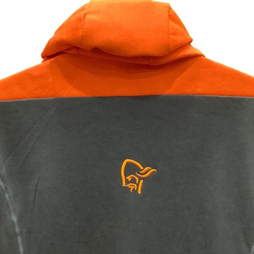 NORRONA (ノローナ) トレッキングウェア(フリース) メンズ SIZE M オレンジ×ネイビー 1815-22 フォルケティンウォーム2オクタフード Falketind Warm2 Octa Hood