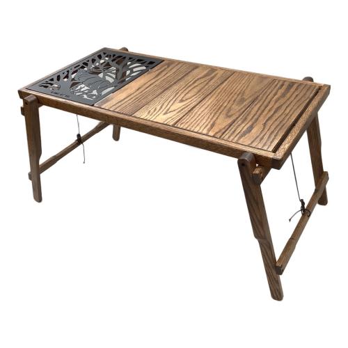 KIMI CAMP アウトドアテーブル ブラウン IGT規格 インフィニティウッドテーブル