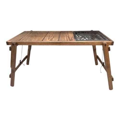 KIMI CAMP アウトドアテーブル ブラウン IGT規格 インフィニティウッドテーブル