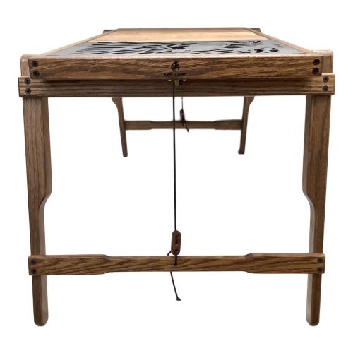 KIMI CAMP アウトドアテーブル ブラウン IGT規格 インフィニティウッドテーブル