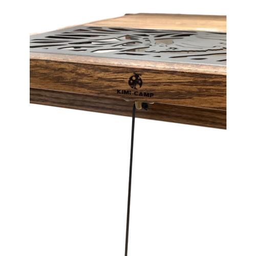 KIMI CAMP アウトドアテーブル ブラウン IGT規格 インフィニティウッドテーブル
