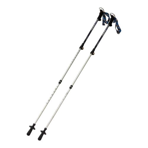 LEKI (レキ) トレッキングポール 95~130㎝ シルバー×ブルー サーモライトAS