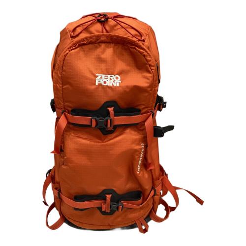 zero point (ゼロ ポイント) バックパック 33L オレンジ ランドナーパック 33 背面長 51cm以上 31-40L(山小屋泊)