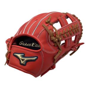 MIZUNO (ミズノ) 硬式グローブ レッド ケース付 Global Elite 鈴木 内野用