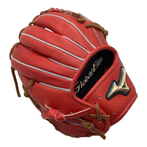 MIZUNO (ミズノ) 硬式グローブ レッド ケース付 Global Elite 鈴木