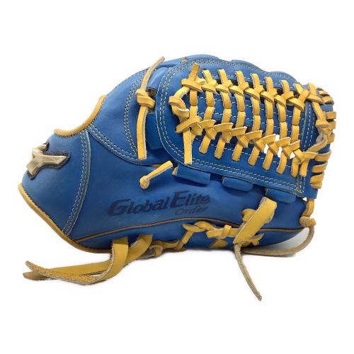 MIZUNO (ミズノ) 軟式グローブ ブルー グローバルエリート オーダー 耕作印 Global Elite Order 内野用