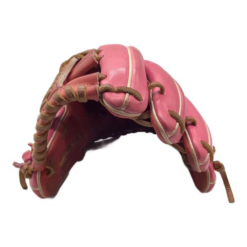 MIZUNO (ミズノ) 軟式グローブ ピンク グローバルエリート オーダー 耕作印 Global Elite Order 内野用