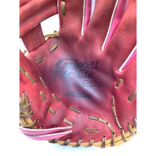 MIZUNO (ミズノ) 軟式グローブ ピンク グローバルエリート オーダー 耕作印 Global Elite Order 内野用