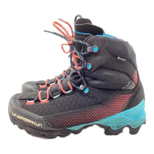 LA SPORTIVA (スポルティバ) トレッキングシューズ メンズ SIZE 25.5cm ブラック×スカイブルー エクイビリウムST ハイカット(ハードソール) GORE-TEX