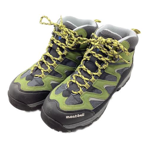 mont-bell (モンベル) トレッキングシューズ メンズ SIZE 27.5cm グリーン×ブラック ハイカット(ソフトソール) GORE-TEX