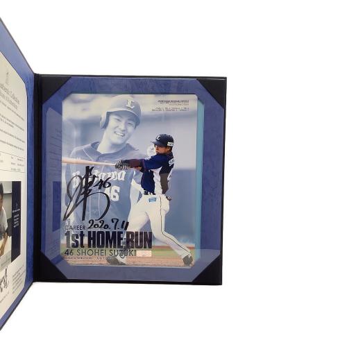 埼玉西武ライオンズ 応援グッズ ネイビー サイン色紙 鈴木将平プロ入り