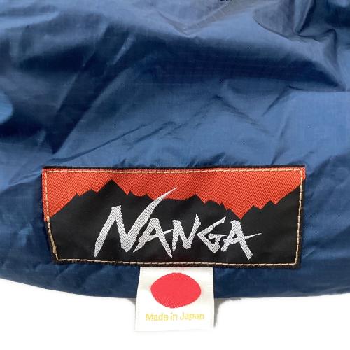 NANGA (ナンガ) マミー型シュラフ(ダウン) Mサイズ ネイビー×ブラウン オーロラ400STD 【春～秋用】
