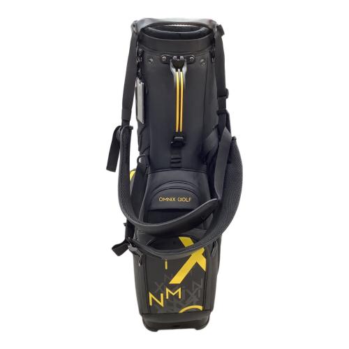 OMNIX キャディバッグ ブラック 8.5型 4分割 スタンド型 軽量スタンドキャデイ