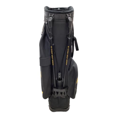 OMNIX キャディバッグ ブラック 8.5型 4分割 スタンド型 軽量スタンドキャデイ