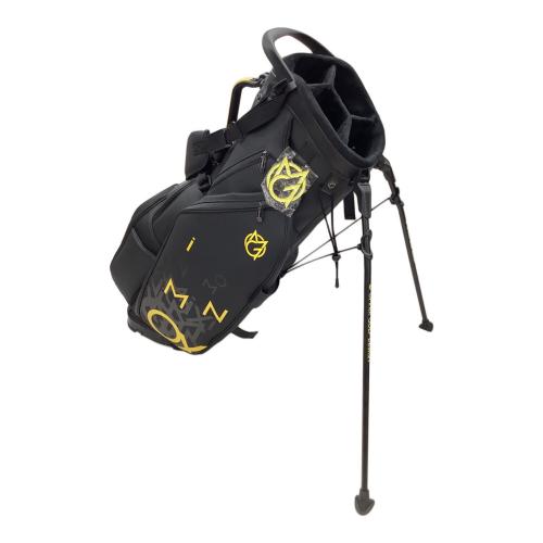 OMNIX キャディバッグ ブラック 8.5型 4分割 スタンド型 軽量スタンドキャデイ