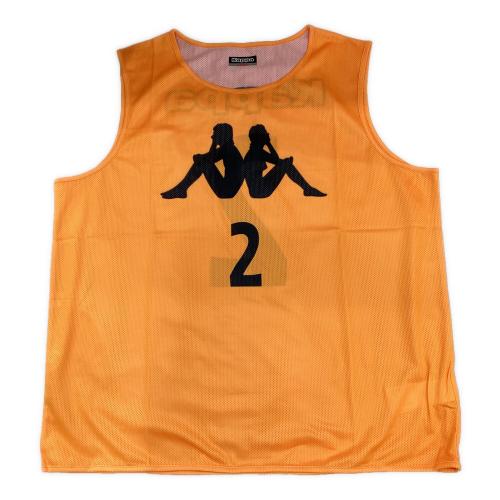 KAPPA (カッパ) サッカーウェア(トップス) ユニセックス SIZE Free オレンジ メッシュビブスセット ビブス