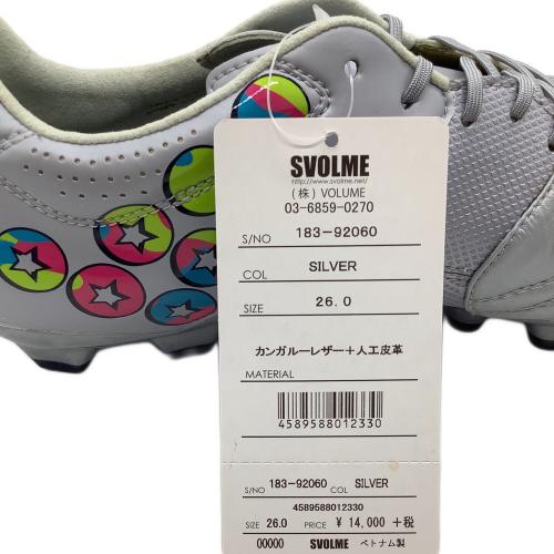 svolme (スボルメ) サッカースパイク メンズ SIZE 26cm グレー 183-92060