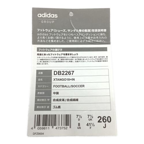 adidas (アディダス) フットサルシューズ メンズ SIZE 26cm ホワイト エックス タンゴ 18+ IN DB2267
