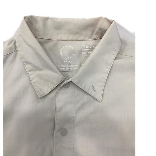 山と道 トレッキングウェア(シャツ) ユニセックス SIZE M ブラウン バンブーシャツ ロングスリーブ 国内代理店表記 有