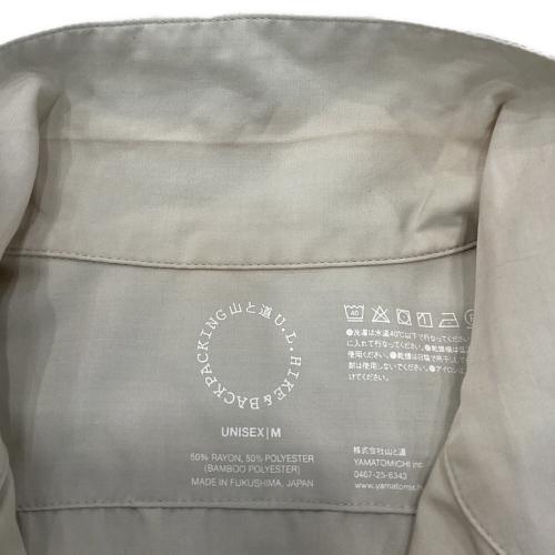 山と道 トレッキングウェア(シャツ) ユニセックス SIZE M ブラウン バンブーシャツ ロングスリーブ 国内代理店表記 有