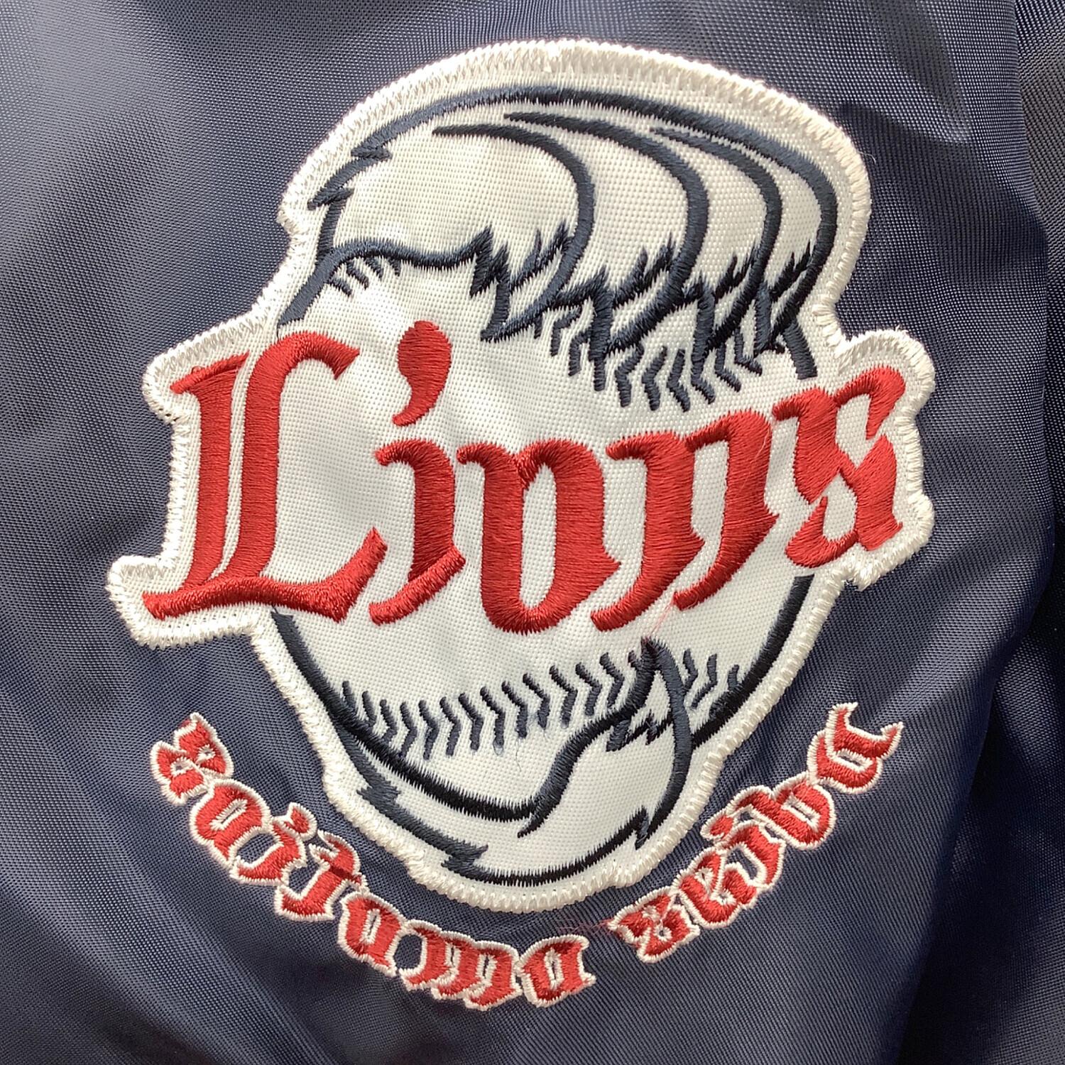 埼玉西武ライオンズ 応援グッズ SIZE L ネイビー サテンジャケット