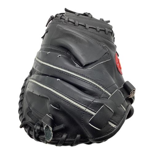 美津和タイガー 軟式グローブ ブラック キャッチャーミット