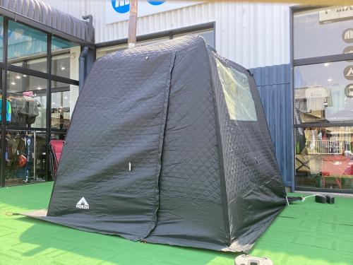 MORZH (モルジュ) テントサウナ 煙突穴カバー溶け有 /ポールスリーブエンド破れ有/薪ストーブスパークアレスター無し モルジュテントサウナ1窓モデル 約205×205×195㎝ 2～4人用 程度B 程度B スカートあり