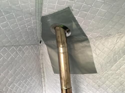 MORZH (モルジュ) テントサウナ 煙突穴カバー溶け有 /ポールスリーブエンド破れ有/薪ストーブスパークアレスター無し モルジュテントサウナ1窓モデル 約205×205×195㎝ 2～4人用 程度B 程度B スカートあり