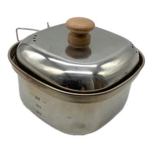 belmont (ベルモント) クッカー 廃盤品 湯切り穴有モデル ステン角型ラーメン鍋