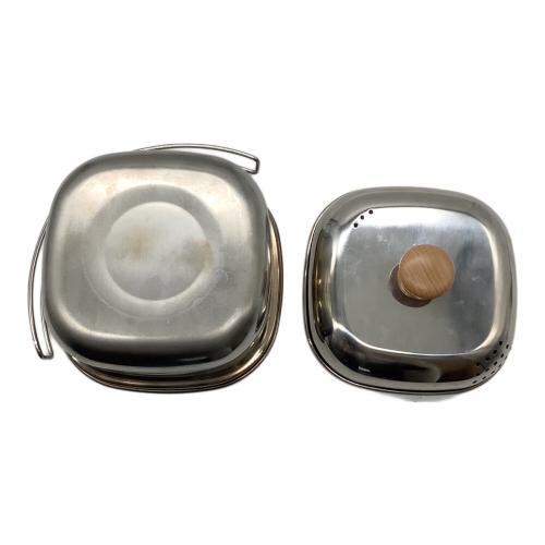 belmont (ベルモント) クッカー 廃盤品 湯切り穴有モデル ステン角型ラーメン鍋