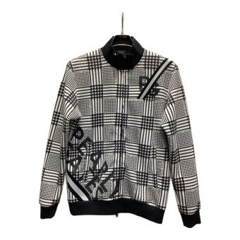 PEARLY GATES (パーリーゲイツ) ゴルフウェア(トップス) メンズ SIZE M ネイビー ダブルジップNOモノフィラエアクッショングレンチェックブルゾン アウター 053-2162205