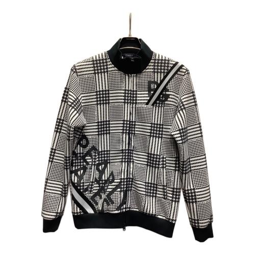PEARLY GATES (パーリーゲイツ) ゴルフウェア(トップス) メンズ SIZE M ネイビー ダブルジップNOモノフィラエアクッショングレンチェックブルゾン アウター 053-2162205
