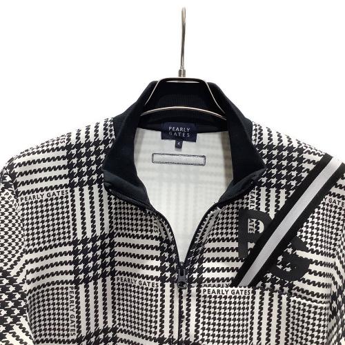 PEARLY GATES (パーリーゲイツ) ゴルフウェア(トップス) メンズ SIZE M ネイビー ダブルジップNOモノフィラエアクッショングレンチェックブルゾン アウター 053-2162205