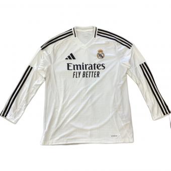 レアル・マドリード サッカーユニフォーム メンズ SIZE 3XL ホワイト adidas 24/25 長袖ホームユニフォーム IT3442