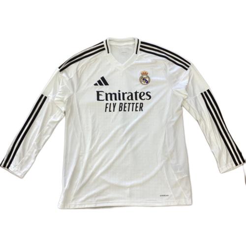 レアル・マドリード サッカーユニフォーム メンズ SIZE 3XL ホワイト adidas 24/25 長袖ホームユニフォーム IT3442